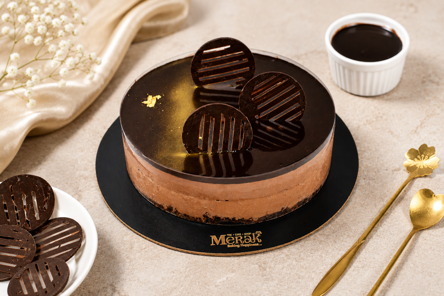 Dark Chocolate Mousse Cake